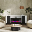 76" TV Stand with 36" Electric Fireplace for TVs up to 85"
