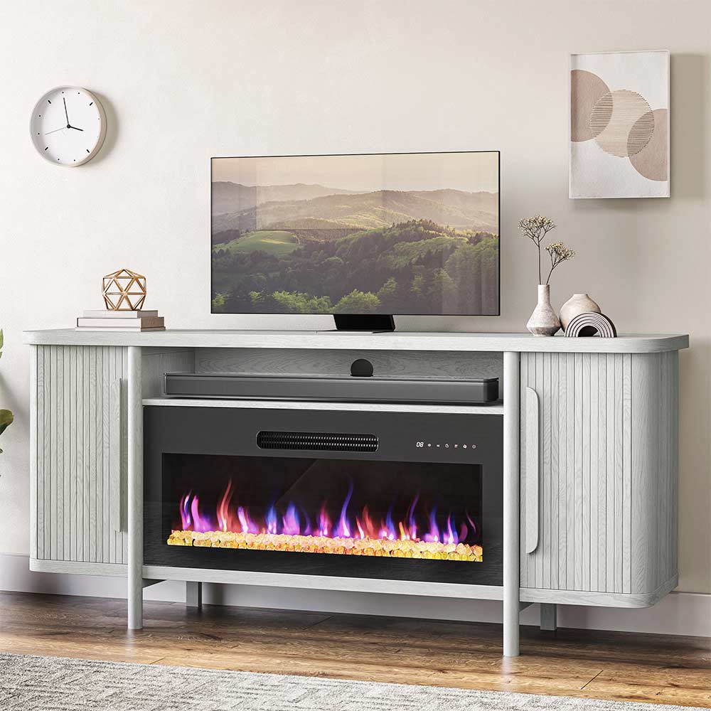 Portman 66" TV Stand with 36" Electric Fireplace
