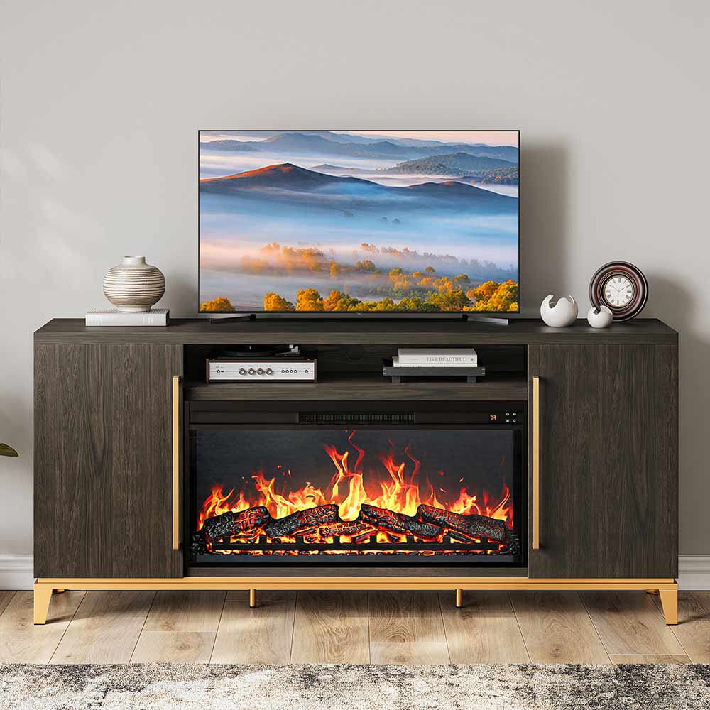 London Fireplace Entertainment Center