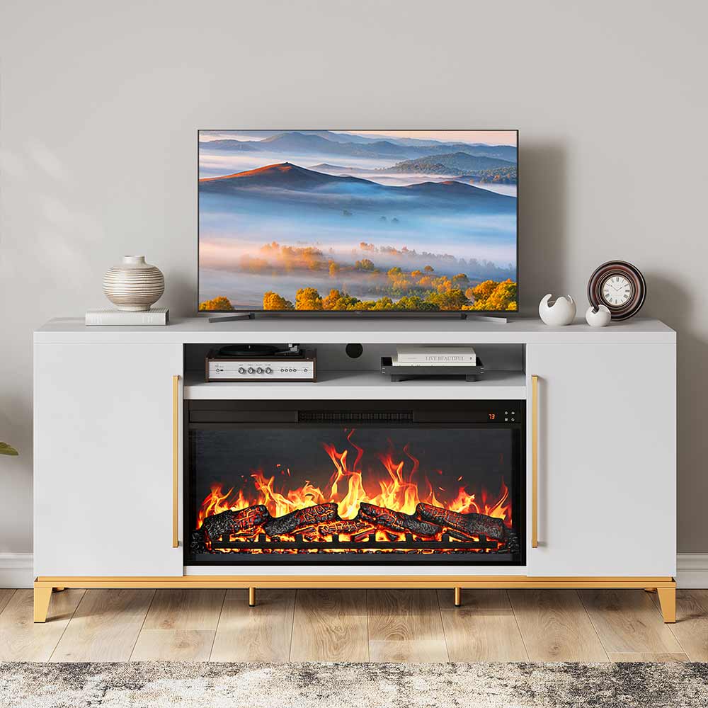 London Fireplace Entertainment Center