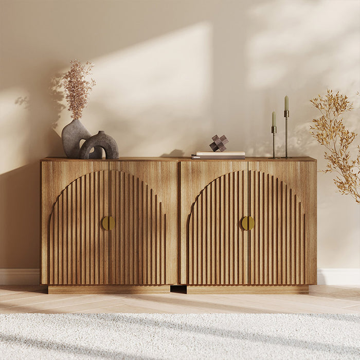 Fluted Sideboard With Rounded 33