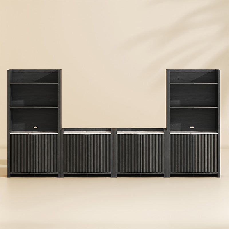 Delphi Fluted Modular Entertainment Center (6-Piece)