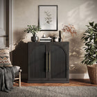 Jagger Double-Arc Wood Door Modular Sideboard