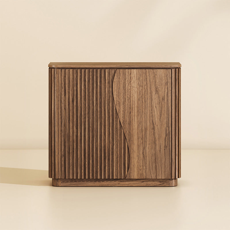 Simms 35" Modern S-Shaped Fluted Sideboard