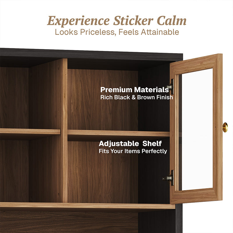 69" Tall Kitchen Pantry Cabinet (Set of 2)