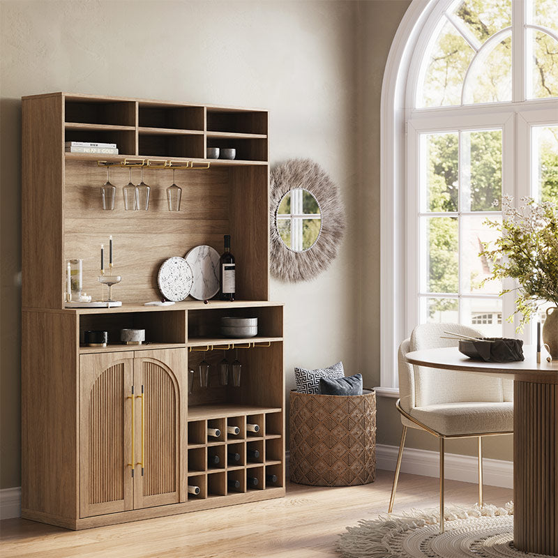 Jagger 72" Tall Bar Cabinet with Hutch