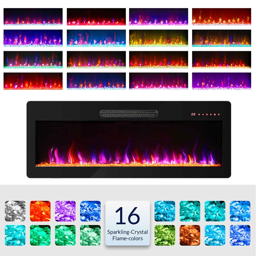 Wall Mounted Fireplace | Linear Electric Fireplace