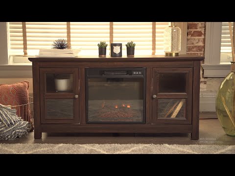 Kenton Low Profile Fireplace TV Stand for 65+ Inch TV