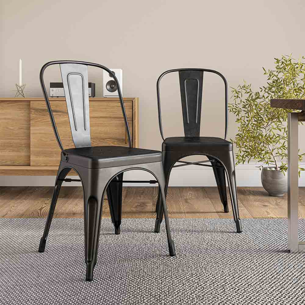 Modern Industrial Dining Chairs | Shop Belleze Furniture