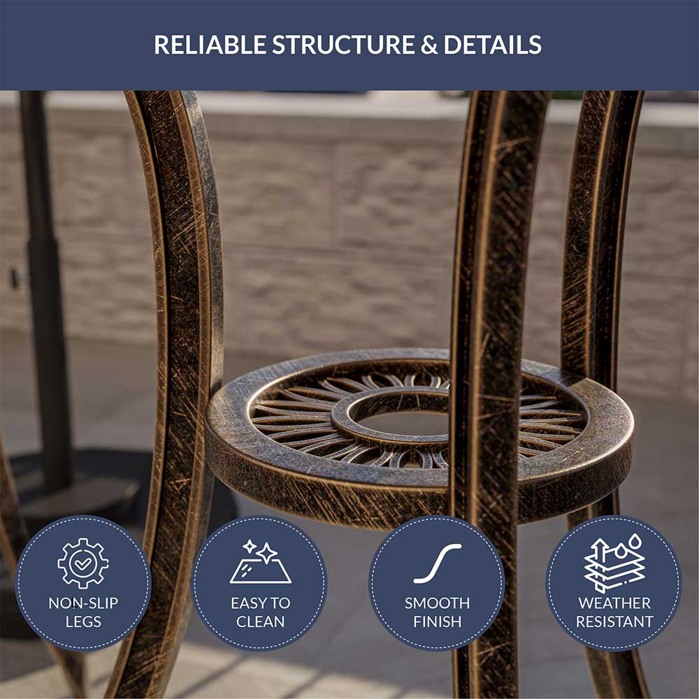 3 Piece Bistro Outdoor Patio Set