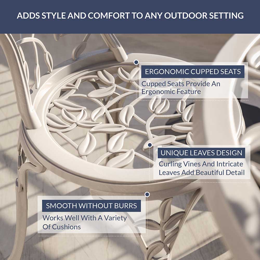 3 Piece Bistro Outdoor Patio Set