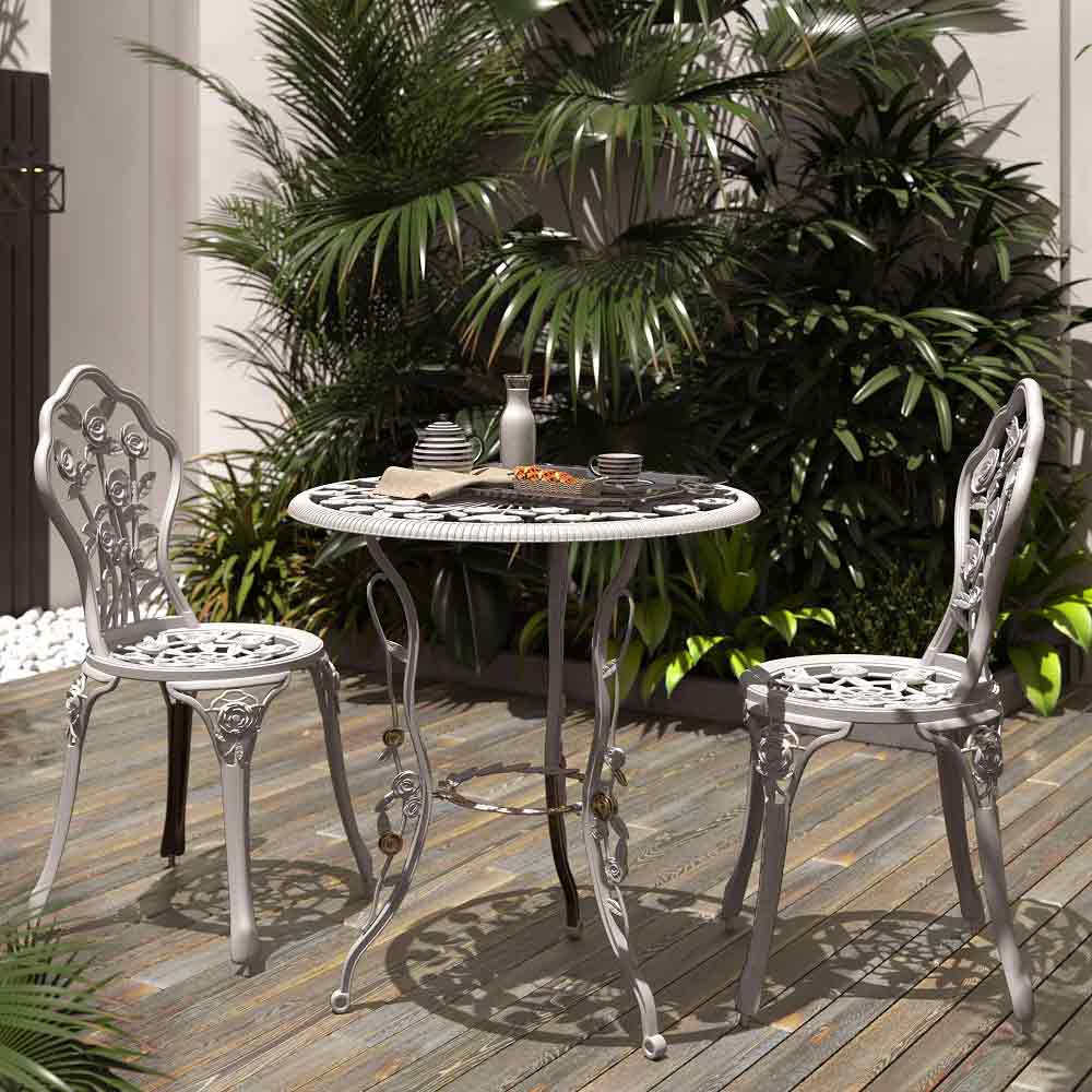 Rose Style 3 Piece Bistro Set