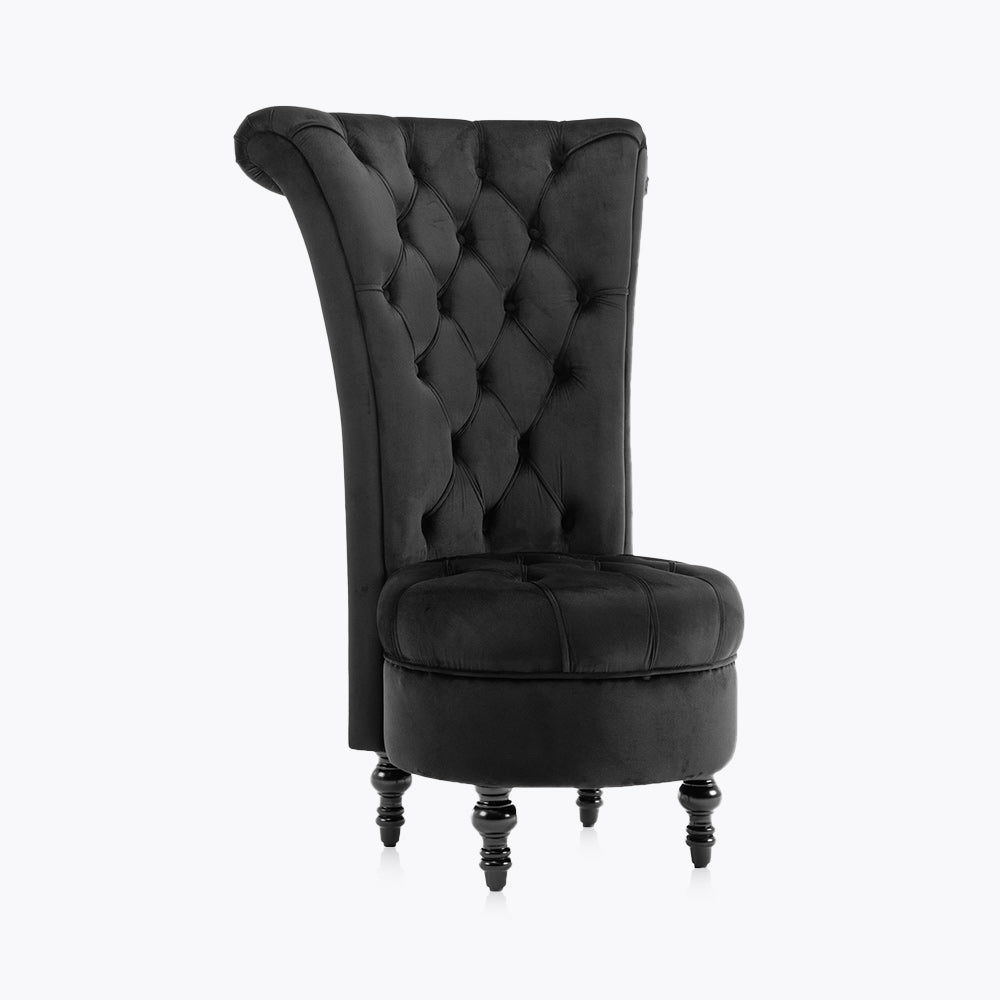 Tufted High Back Accent Chair