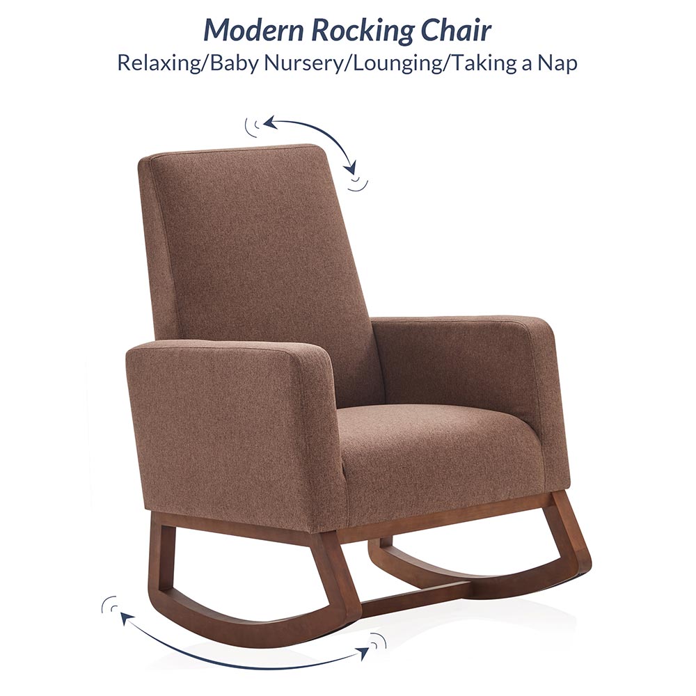 Modern Rocking Chair | Rocking Chair with Ottoman