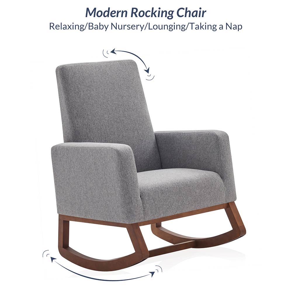 High Back Armchair Rocking Chair