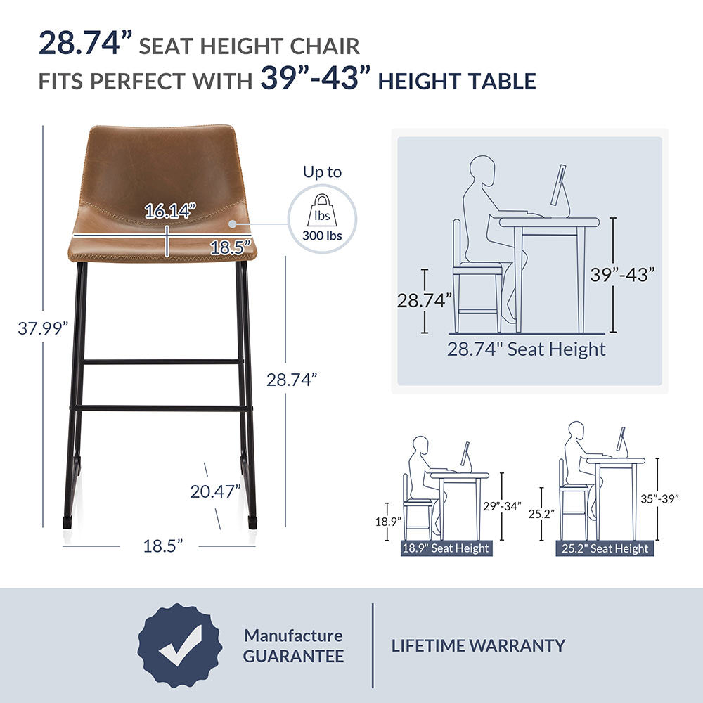 Zariah Counter Chair (Set of 2)