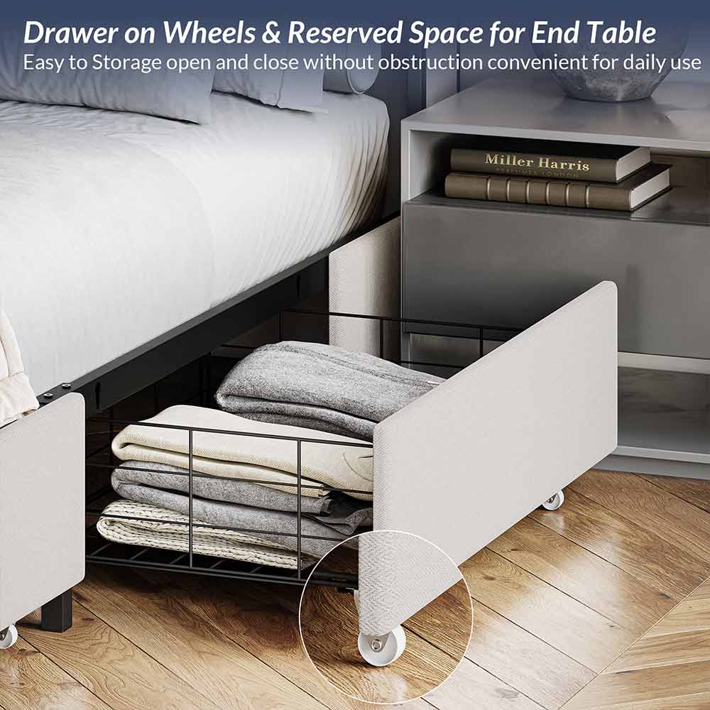 Century Bed with Drawer