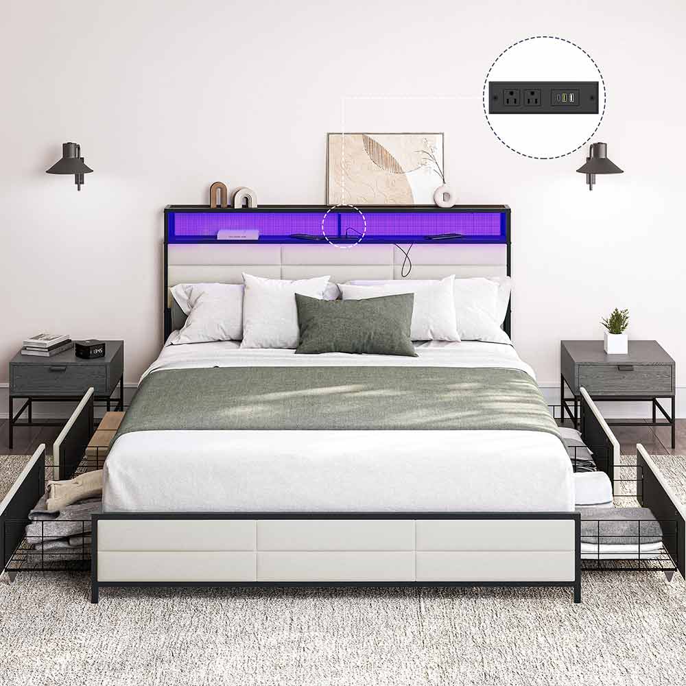 Century Bed with Drawer