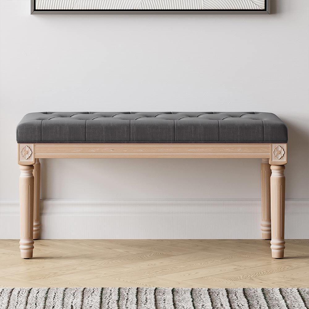 Arvin 32" Tufted Ottoman Bench