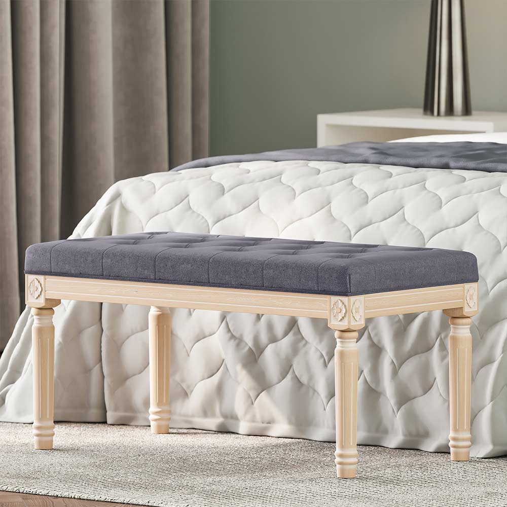 Arvin 32" Tufted Ottoman Bench