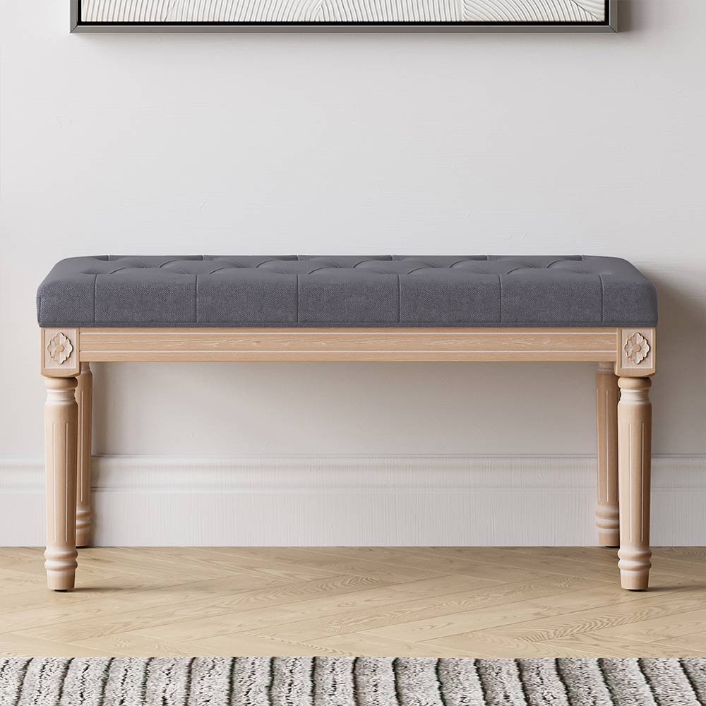 Arvin 32" Tufted Ottoman Bench