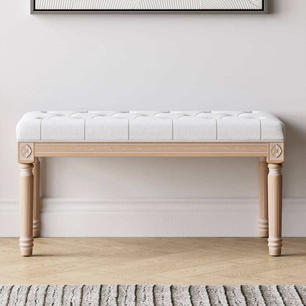 Arvin 32" Tufted Ottoman Bench