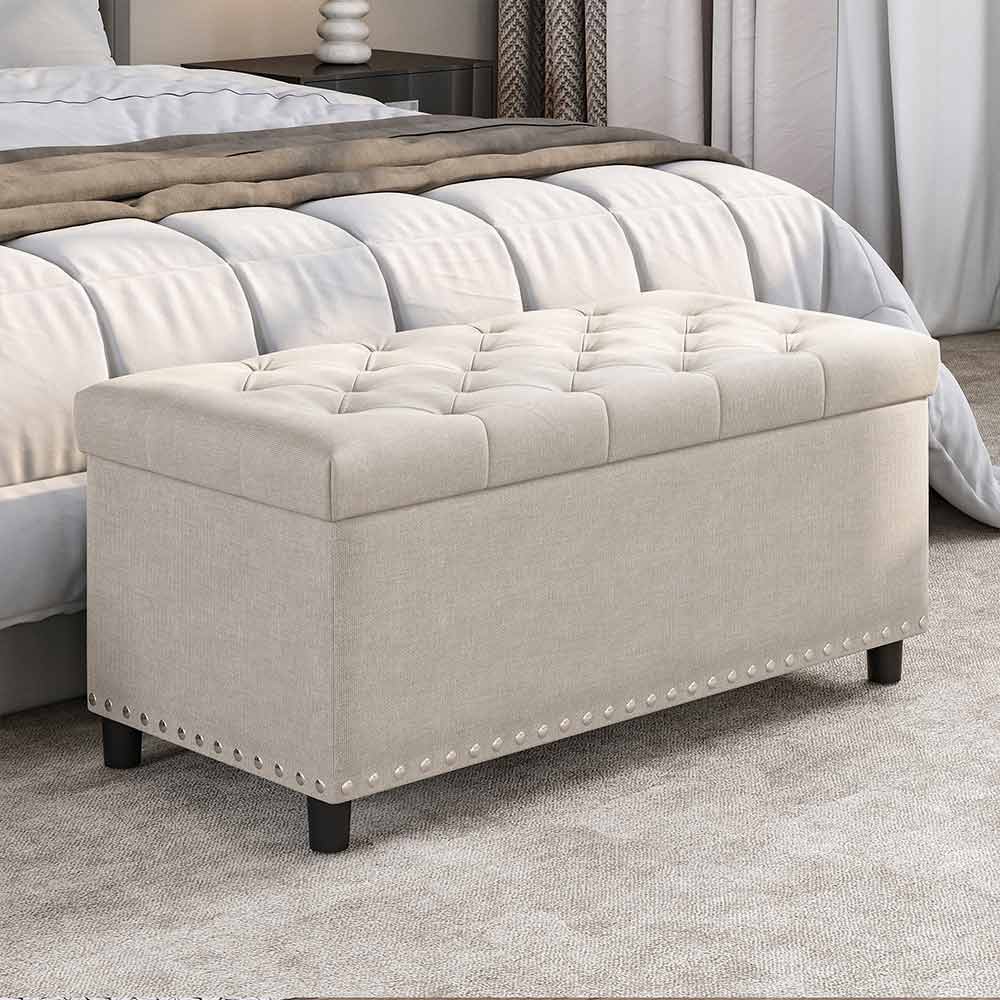 Brentwood Tufted Storage Ottoman Bench
