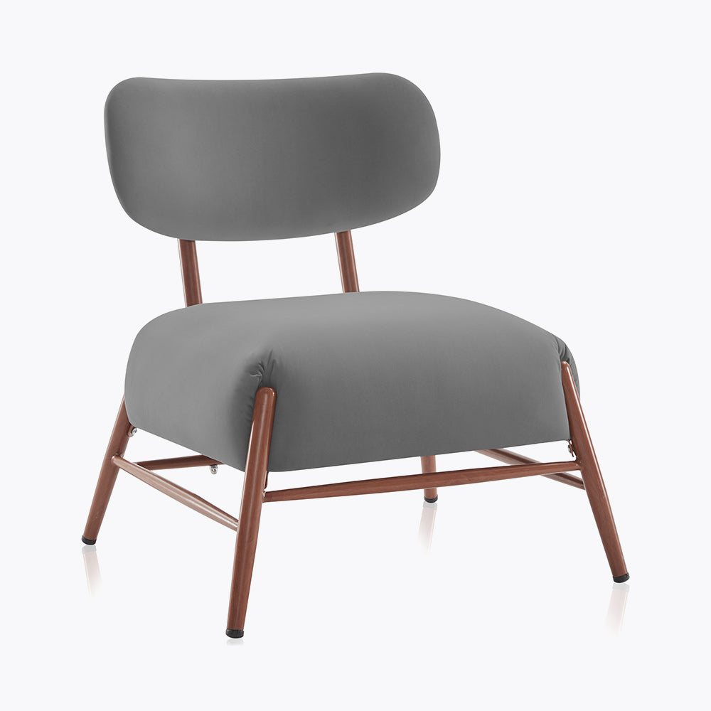 Quinton Mid-Century Modern Armless Velvet Accent Chair