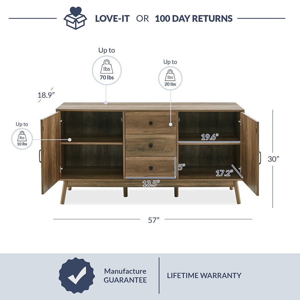Hughes Sideboard / Buffet TV Stand Living Room Storage