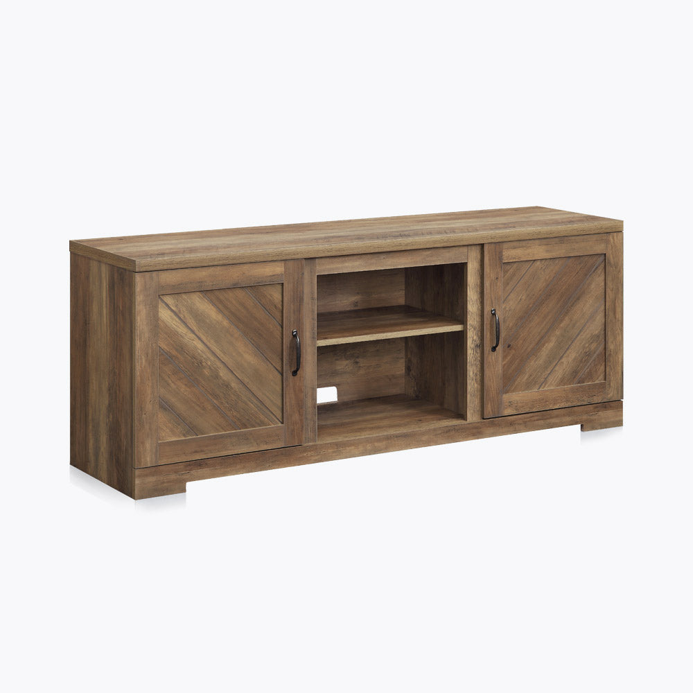 Hilo Low Profile Fireplace TV Stand for 65+ Inch TV