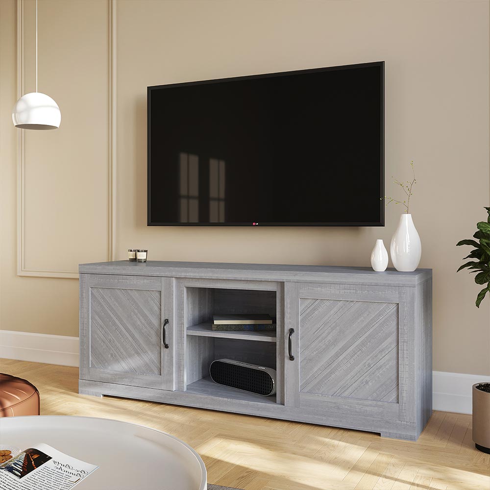 Hilo Low Profile Fireplace TV Stand for 65+ Inch TV