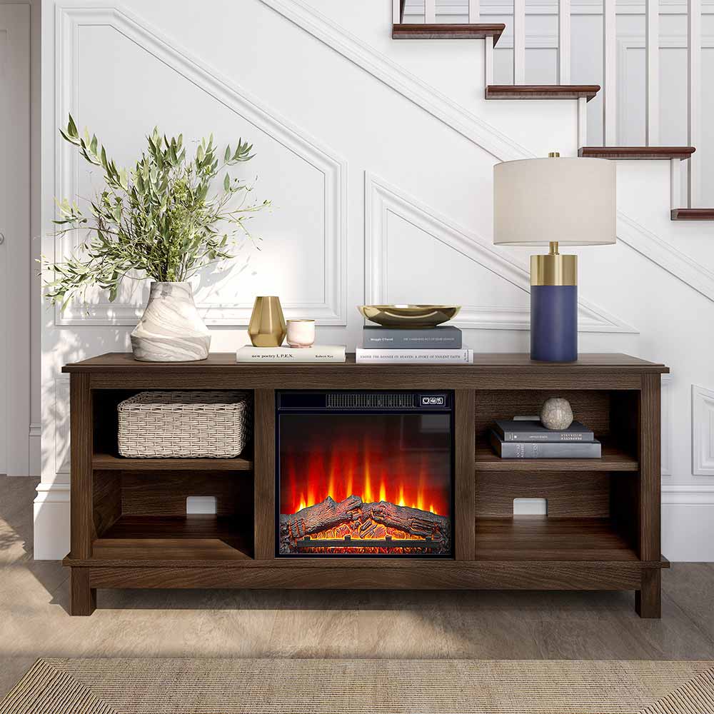 Charmant Modern Fireplace TV Stand for 65+ Inch TV