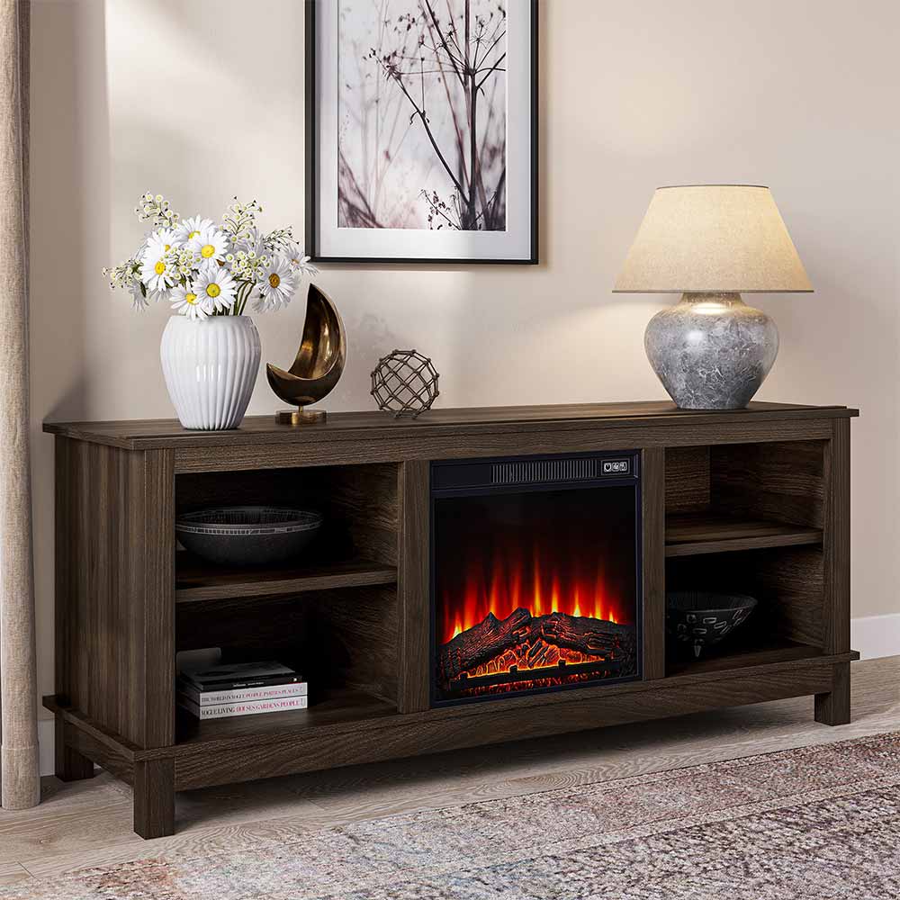 Charmant Modern Fireplace TV Stand for 65+ Inch TV