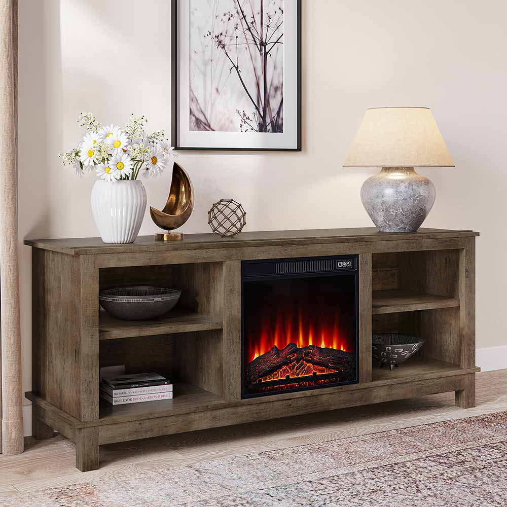 Charmant Modern Fireplace TV Stand for 65+ Inch TV