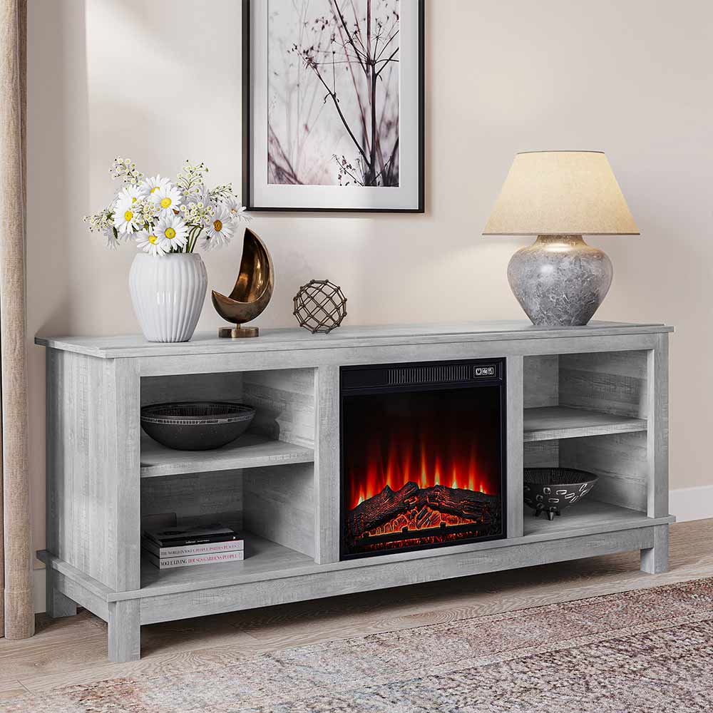 Charmant Modern Fireplace TV Stand for 65+ Inch TV