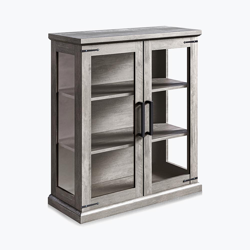 Ashford 32'' Solid Wood Sideboard with Glass Doors