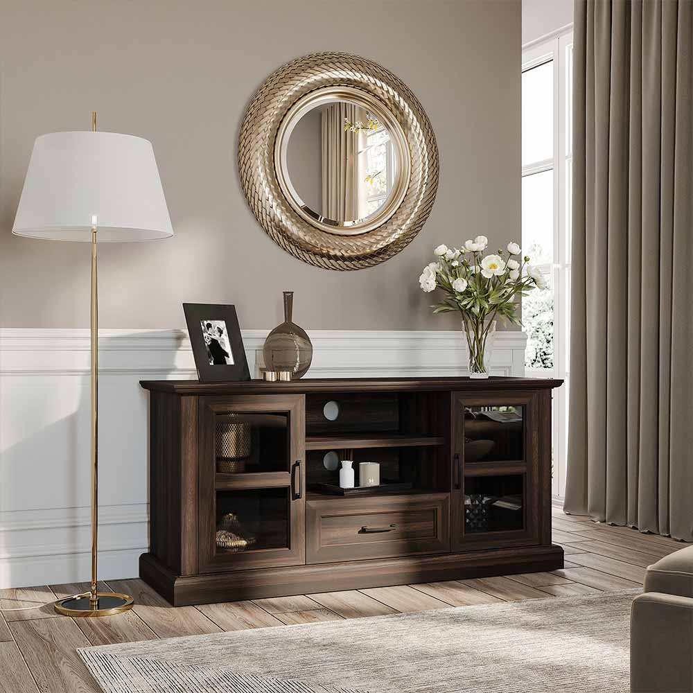 Trussati Modern Farmhouse TV Stand for TVs up to 70″