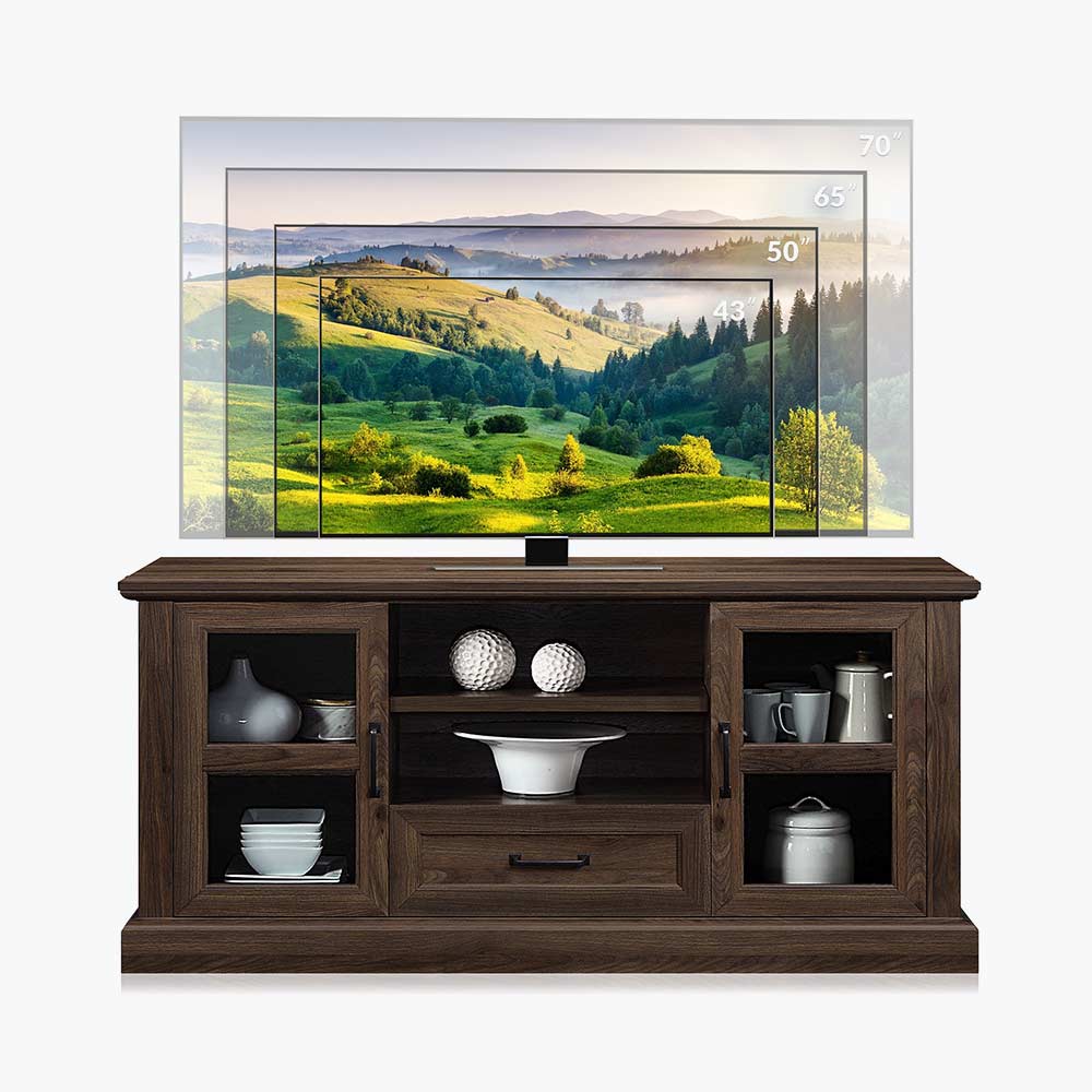 Trussati Modern Farmhouse TV Stand for TVs up to 70″