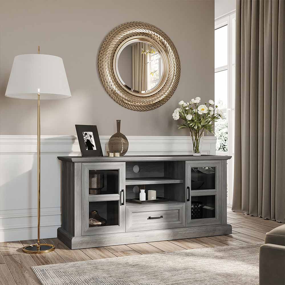 Trussati Modern Farmhouse TV Stand for TVs up to 70″