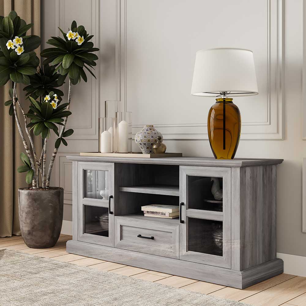 Trussati Modern Farmhouse TV Stand for TVs up to 70″