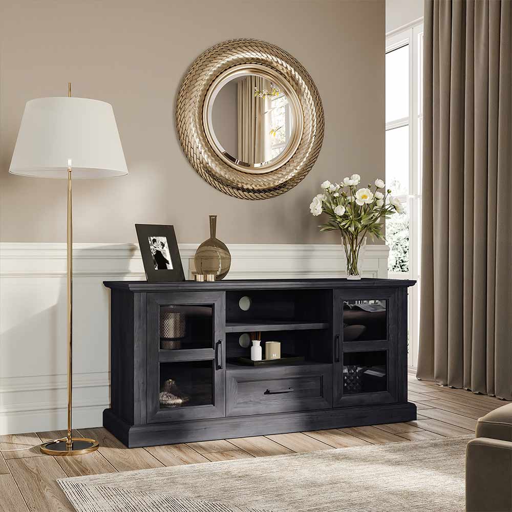 Trussati Modern Farmhouse TV Stand for TVs up to 70″