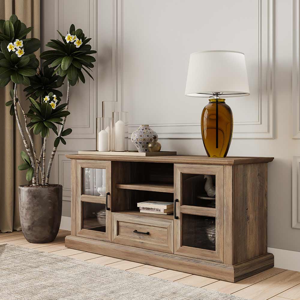 Trussati Modern Farmhouse TV Stand for TVs up to 70″