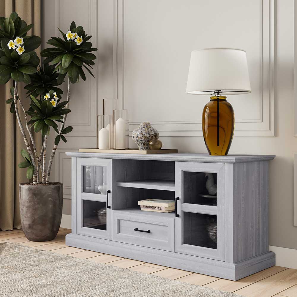 Trussati Modern Farmhouse TV Stand for TVs up to 70″