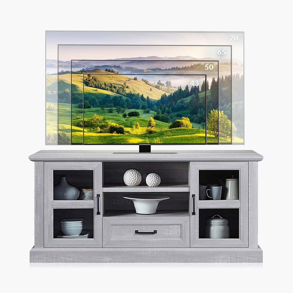 Trussati Modern Farmhouse TV Stand for TVs up to 70″
