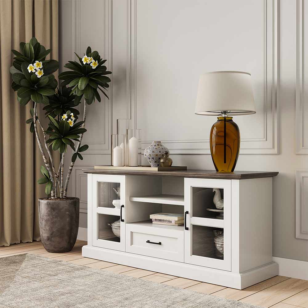 Trussati Modern Farmhouse TV Stand for TVs up to 70″