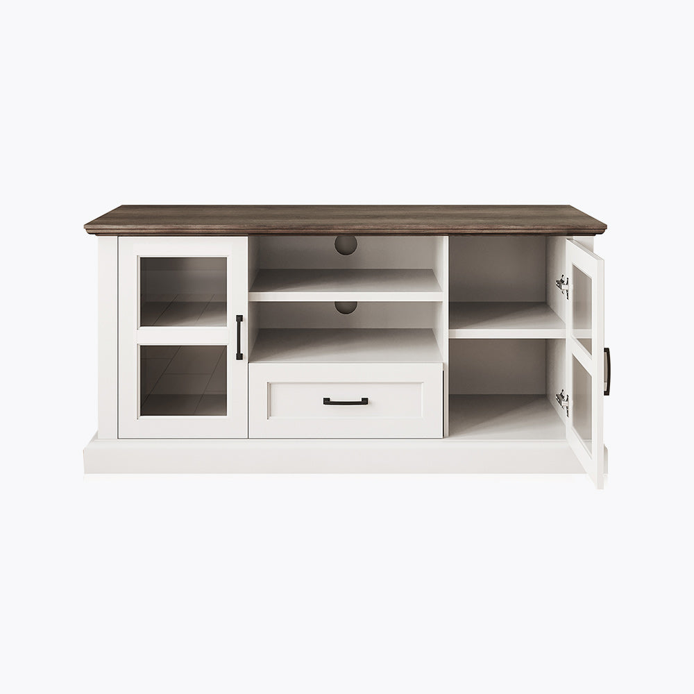 Trussati Modern Farmhouse TV Stand for TVs up to 70″