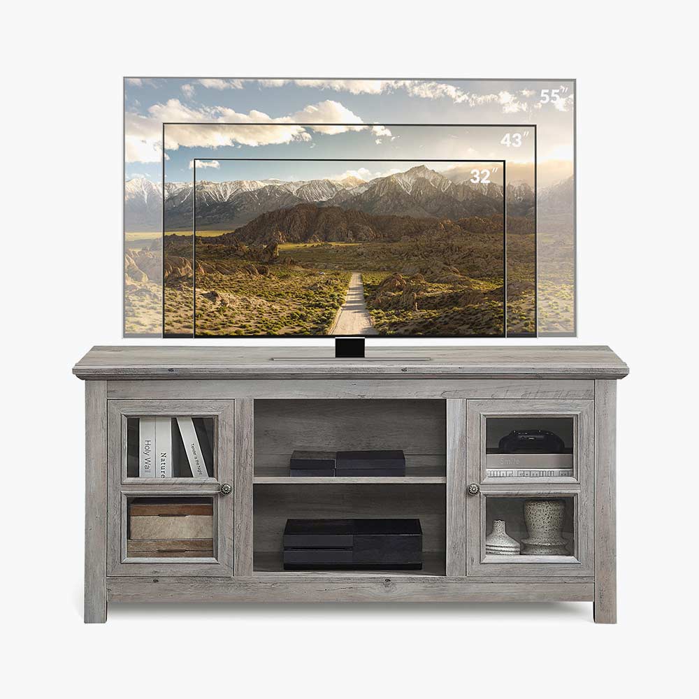 Kenton Low Profile Fireplace TV Stand for 65+ Inch TV