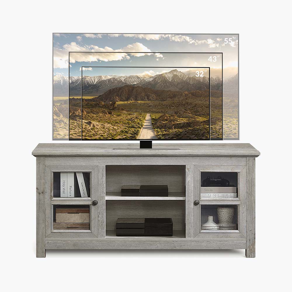 Kenton Low Profile Fireplace TV Stand for 65+ Inch TV