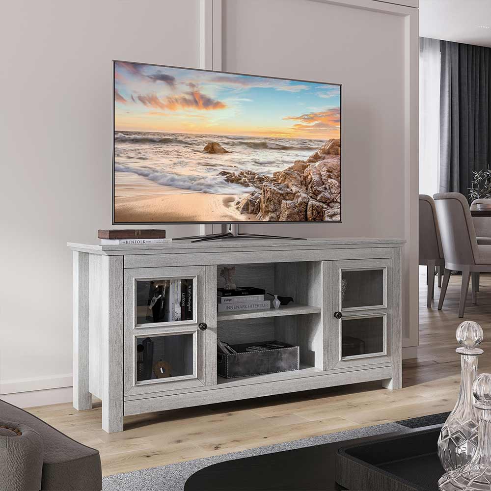 Kenton Low Profile Fireplace TV Stand for 65+ Inch TV