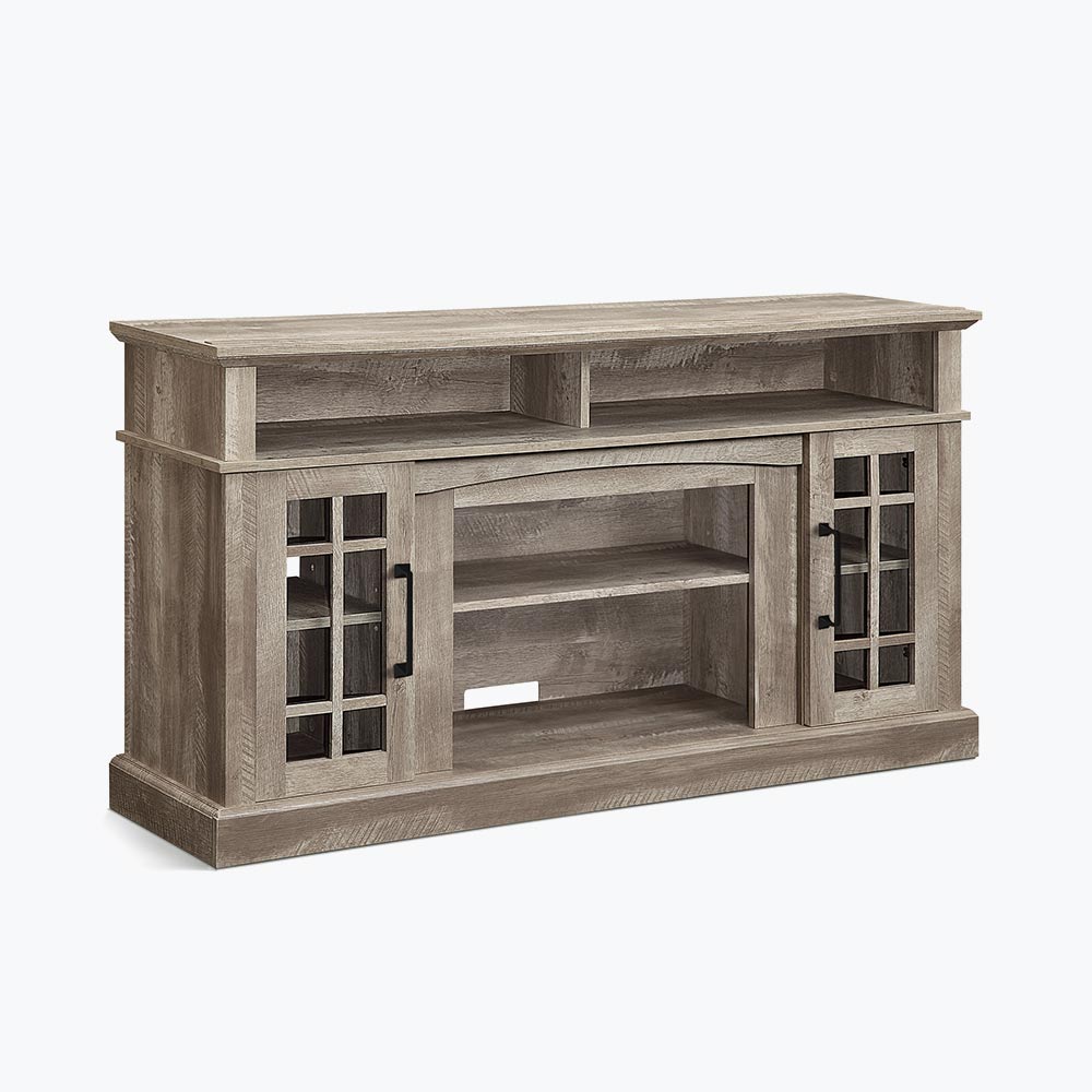 Astorga Modern TV Stand with Fireplace for 65+ Inch TV